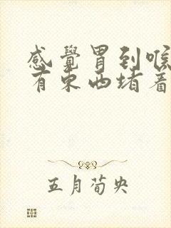 感觉胃到喉咙里有东西堵着