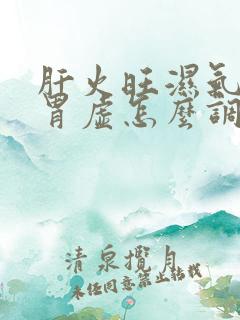 肝火旺湿气重脾胃虚怎么调理