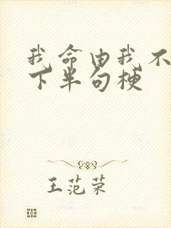 我命由我不由天下半句梗