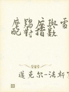 摩羯座与处女座配对指数