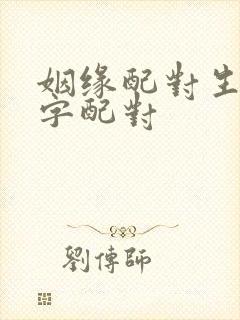 姻缘配对生辰八字配对