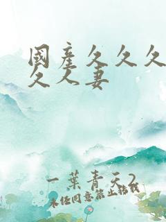 国产久久久久久久人妻