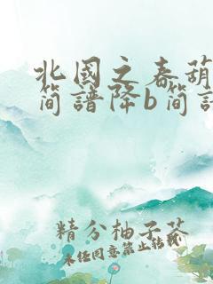 北国之春葫芦丝简谱降b简谱