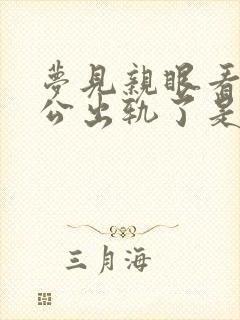 梦见亲眼看见老公出轨了是什么征兆