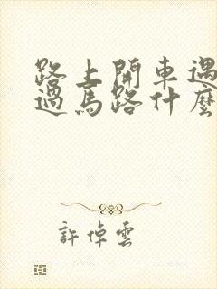 路上开车遇到蛇过马路什么兆头