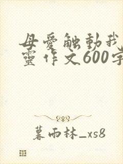 母爱触动我的心灵作文600字