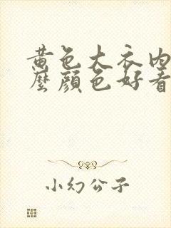 黄色大衣内搭什么颜色好看