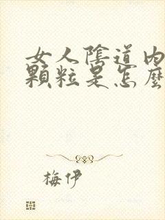 女人阴道内侧长颗粒是怎么回事