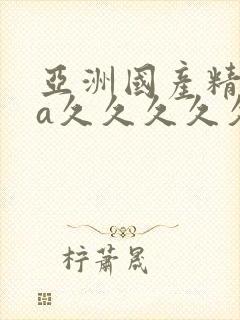 亚洲国产精品va久久久久久