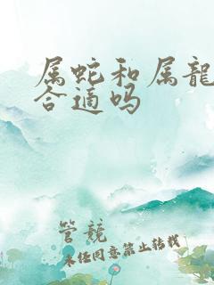 属蛇和属龙婚配合适吗