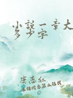 小说一章大概有多少字