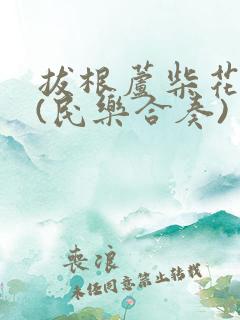 拔根芦柴花简谱(民乐合奏)