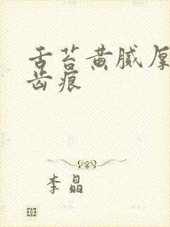 舌苔黄腻厚白有齿痕