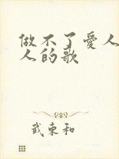 做不了爱人做情人的歌