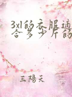 3xl的衣服适合多少斤的人穿