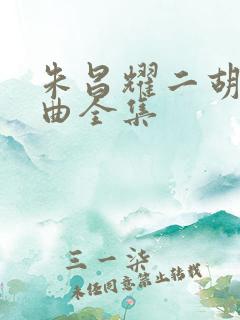 朱昌耀二胡独奏曲全集