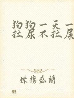 狗狗一天一夜不拉尿不拉屎