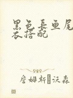 黑色长鱼尾裙上衣搭配