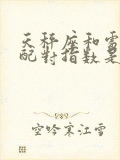 天秤座和处女座配对指数是多少