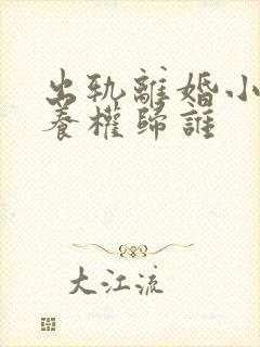 出轨离婚小孩抚养权归谁