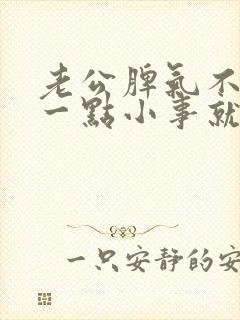 老公脾气不好,一点小事就发脾气