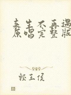 来生不再遇见你原唱完整版