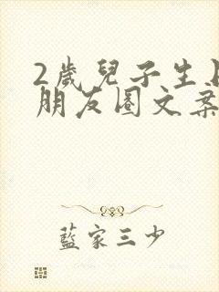 2岁儿子生日发朋友圈文案