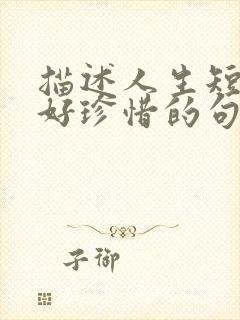 描述人生短暂好好珍惜的句子