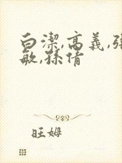 白洁,高义,张敏,孙倩