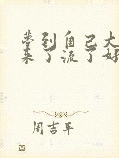 梦到自己大姨妈来了流了好多血