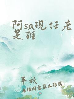阿sa现任老公是谁