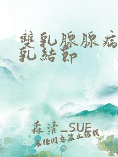 双乳腺腺病伴左乳结节