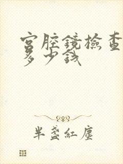 宫腔镜检查费用多少钱