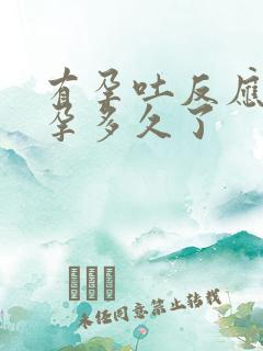 有孕吐反应是怀孕多久了