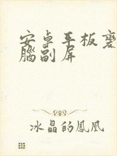 安卓平板变成电脑副屏