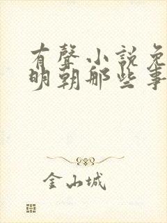 有声小说免费听明朝那些事