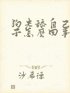 狗光舔自己的爪子怎么回事