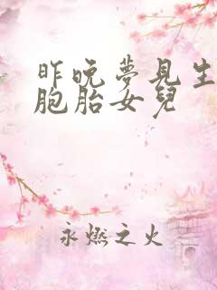 昨晚梦见生的双胞胎女儿