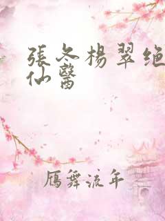 张冬杨翠绝世小仙医