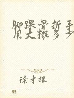 脚踝骨折手术费用大概多少钱