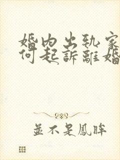 婚内出轨家暴如何起诉离婚