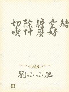 切除胆囊结石后吃什么好