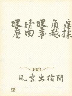 眼睛眼角痒是怎么回事越揉越痒