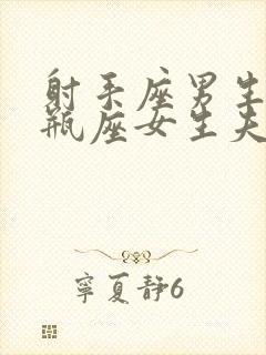 射手座男生和水瓶座女生夫妻配对