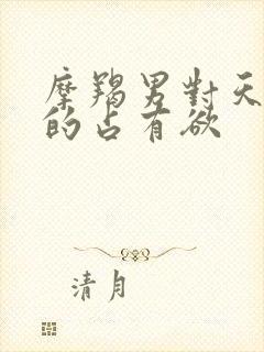 摩羯男对天秤女的占有欲