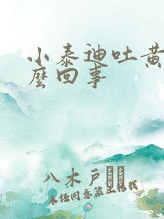 小泰迪吐黄沫怎么回事