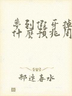 梦到假牙掉了是什么预兆周公解梦