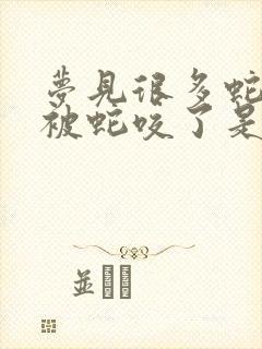 梦见很多蛇然后被蛇咬了是什么意思