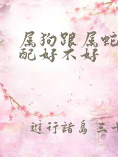 属狗跟属蛇的婚配好不好