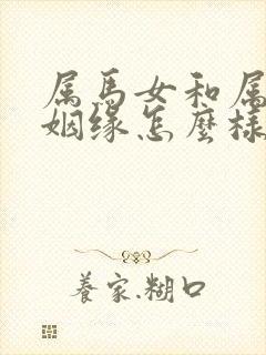 属马女和属马男姻缘怎么样啊